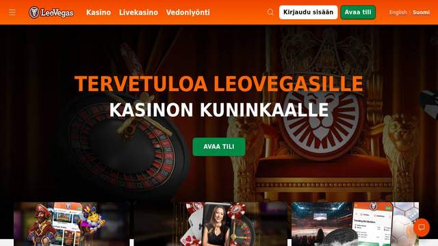 LeoVegas Canada casino screenshot